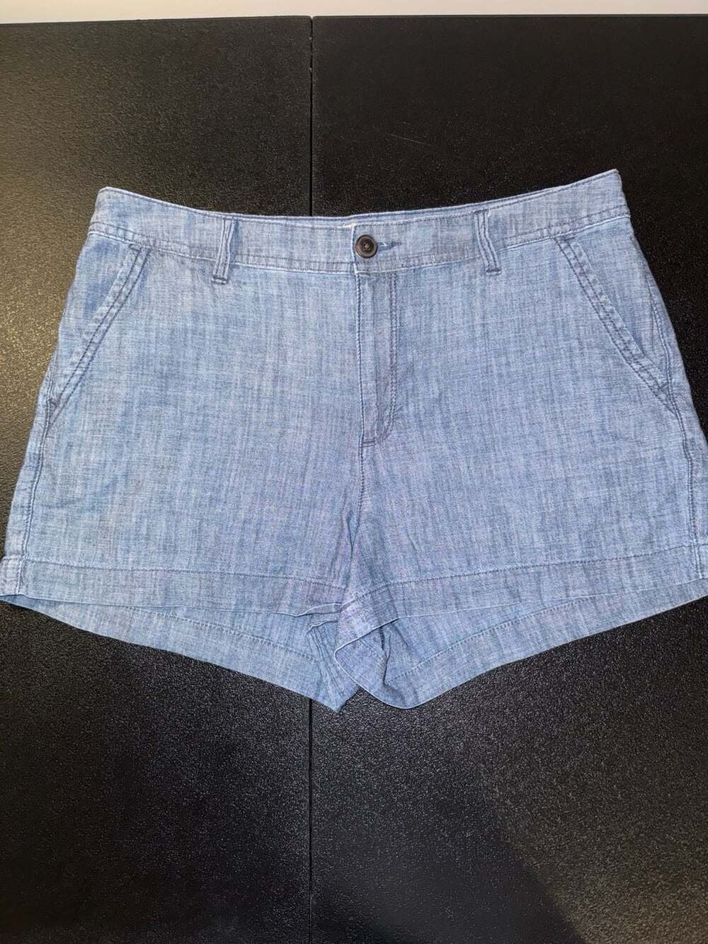 A New Day Women's Chambray Chino Shorts Size 10